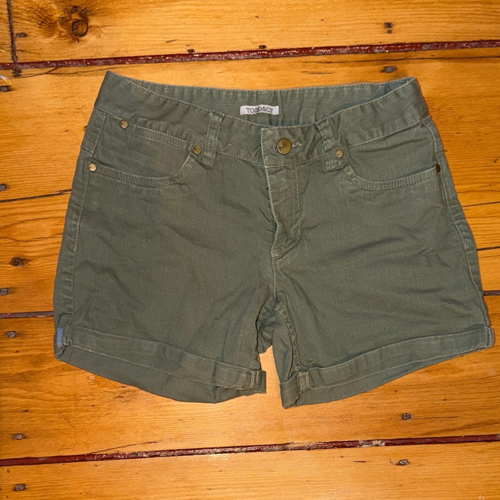 Topshop Green Shorts for Women